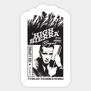 High Sierra Movie Poster Sticker